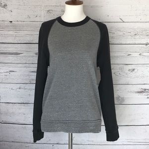 baseball style sweatshirt